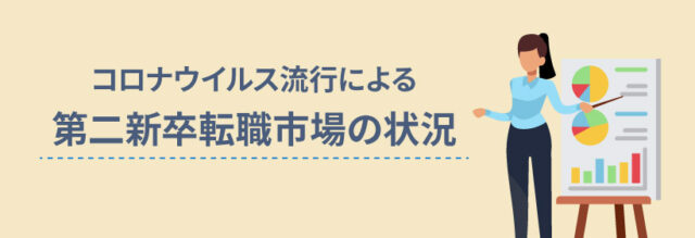 コロナウイルス流行による第二新卒転職市場の状況