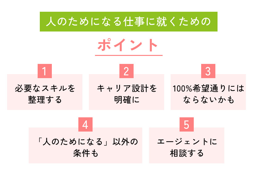 人のためになる仕事に就きたい！仕事例や注意点・ポイントを解説 | 第二の就活