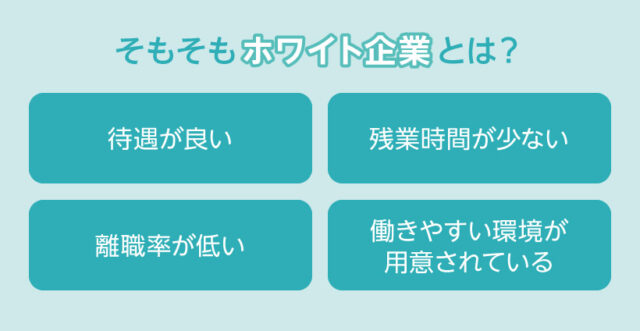 そもそもホワイト企業とは？